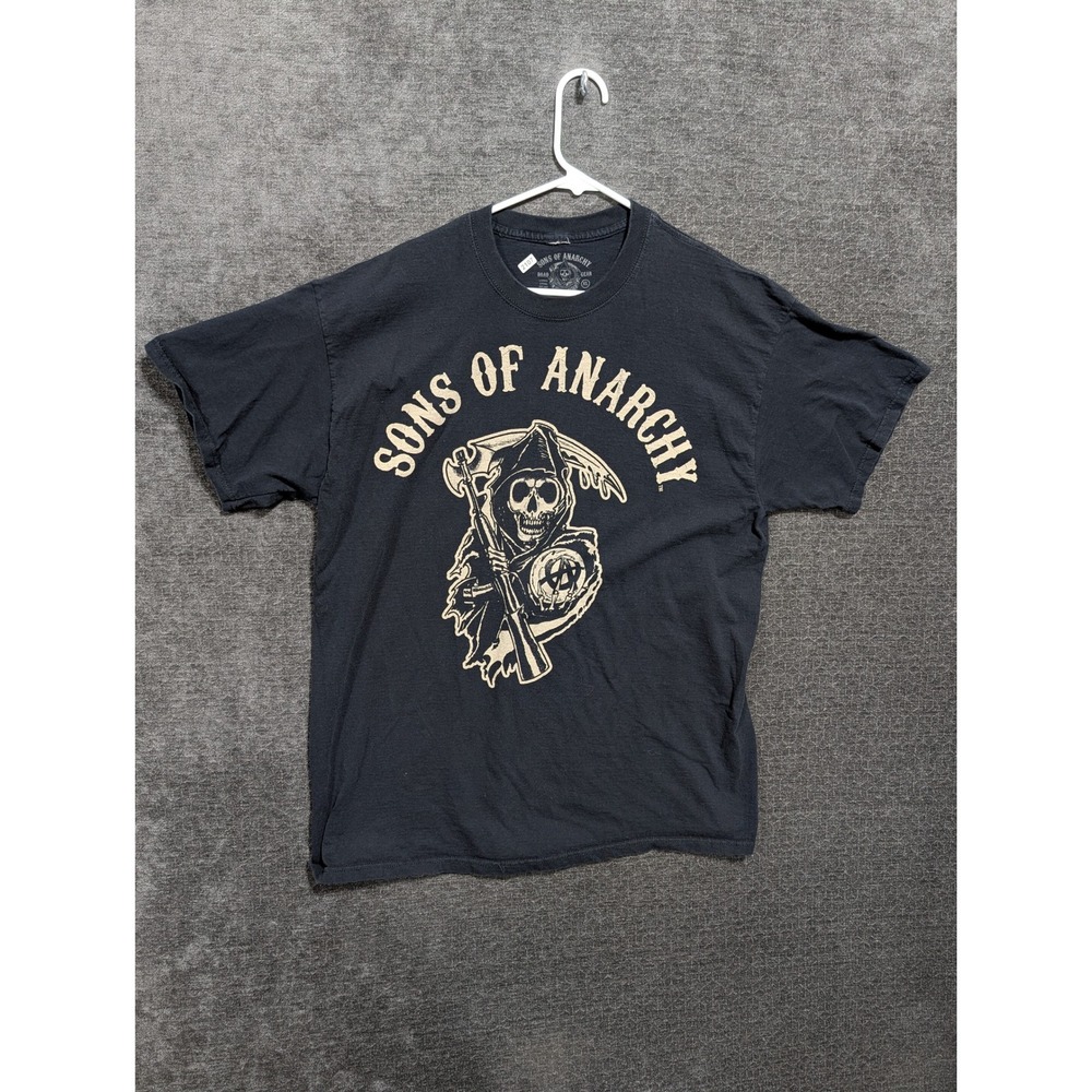 Sons of Anarchy Road Gear Reaper Logo Graphic T-Shirt Black XL